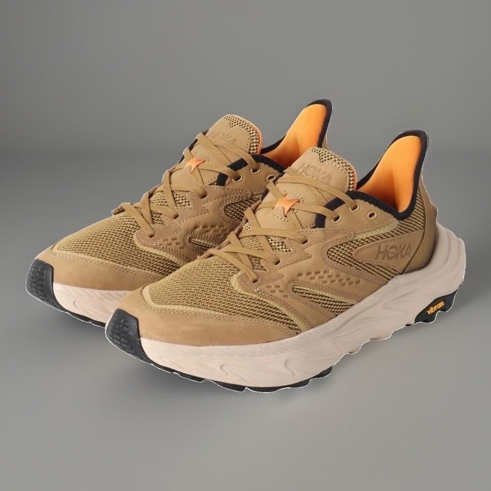 Hoka One Anacapa 2 Freedom Hiking Shoes for Men - Wheat/Oak - 8D